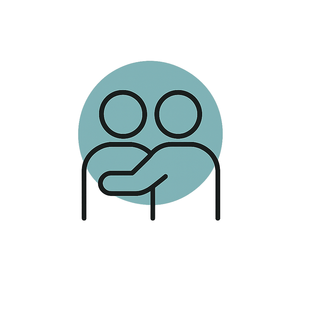 Pictogramme représentant l'aide et la bienveillance