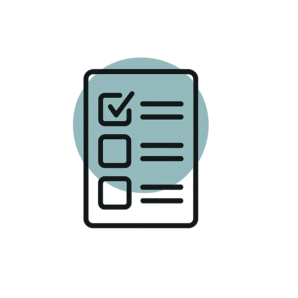 Pictogramme d'une fiche de suivi